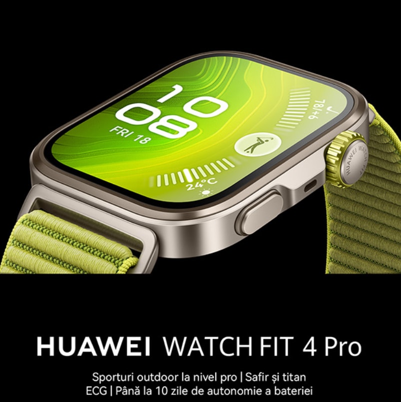 Smartwatch HUAWEI Watch Fit 4 Pro, GPS, Android/iOS, Green